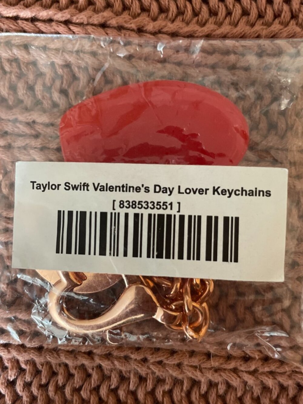 Taylor Swift Lover Valentine’s Day “Ur My Lover” Heart Keychain NWT